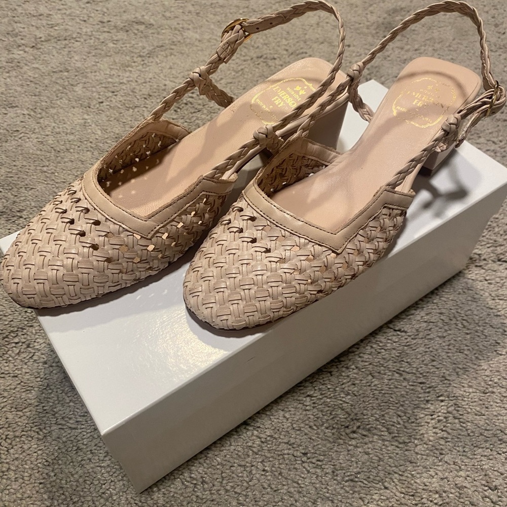 Emerson Fry - Elegant Woven Slingback Heels